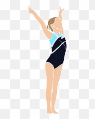 Gymnast Salute Sticker By Flippingdoodles - Leotard Emoji,Gymnastics Leotards Donuts And Emojis