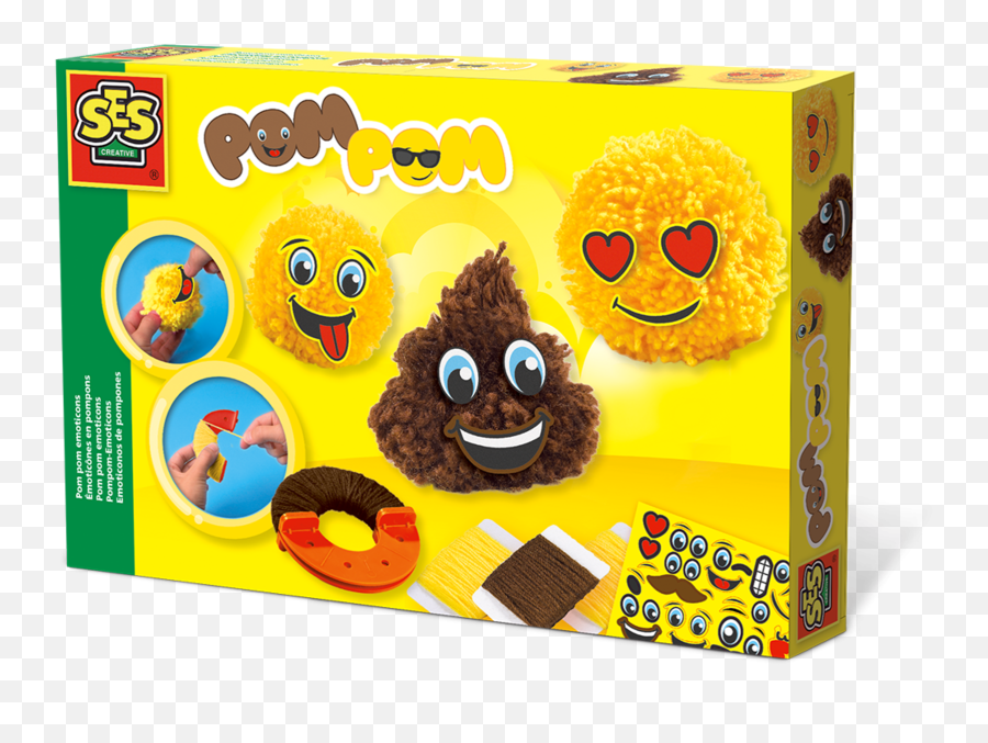 Ses Creative Pom Pom Emoticons - Jeu De Création Emoji,Pom Pom Emoji