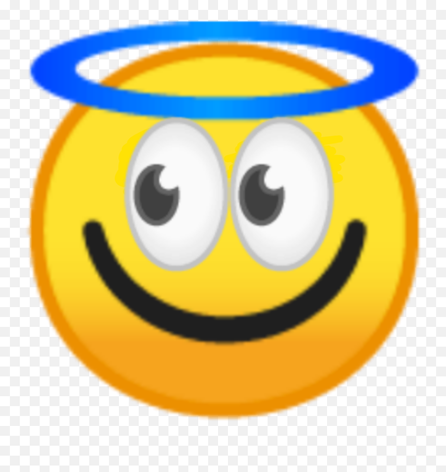Creepyangel Weird Emoji Image - Smiley Mit Heiligenschein,Weirdest Emoji