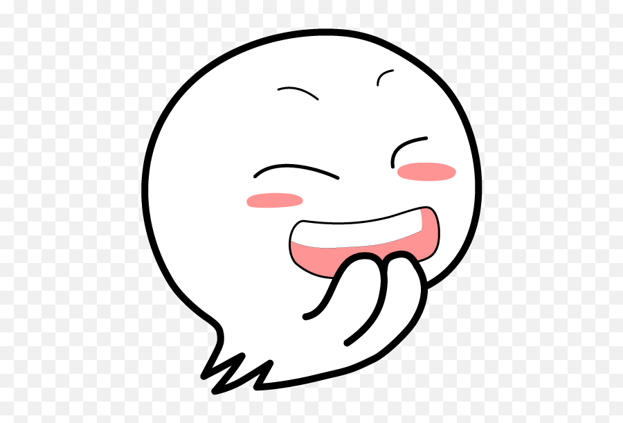 Cute Kawaii Ghost - Happy Emoji,Tongue Out Kawaii Emoticon