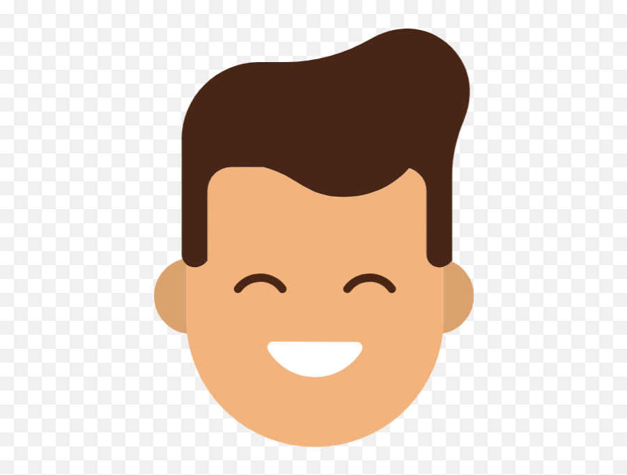 Free Online Head Male Smile Person Vector For Designsticker - Male Face Vector Png Emoji,Male Hand On Face Emoji Black Hair