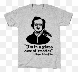 Edgar Allan Poe Pun T - Catstreet Boys Emoji,In A Glass Case Of Emotion