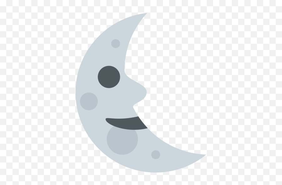 Last Quarter Moon Face Emoji - Emoji De Luna Menguante,Cresent Moon Emoji