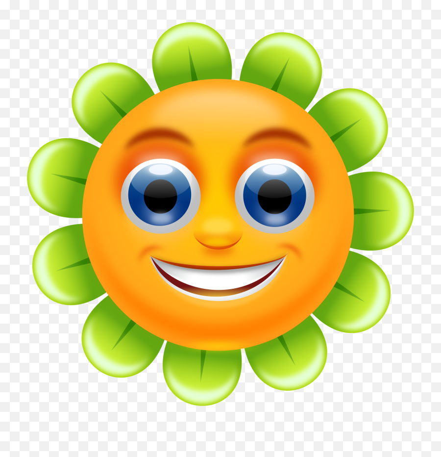 Download Free Photo Of Colorfulcuteflowerqualitysmiley - Cartoon Flowers With Smiley Face Emoji,Cute Emoticon