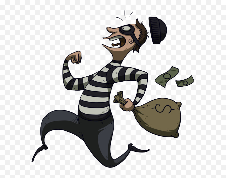 Robber Thief Transparent Background Png - Cartoon Thief Png Emoji,Robber Emoji Png