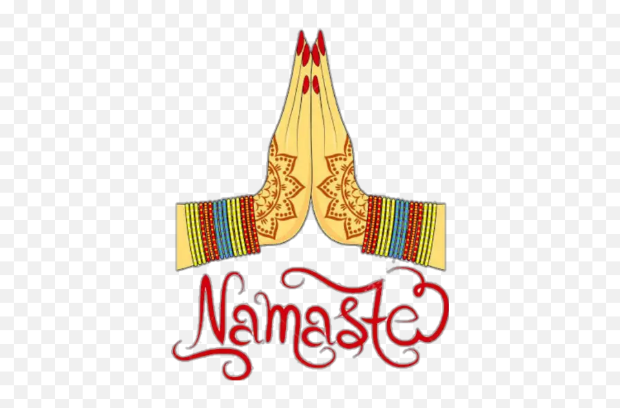 Namasté Stickers Para Whatsapp - Namaste Poster Emoji,Namaste Emoticon For Facebook