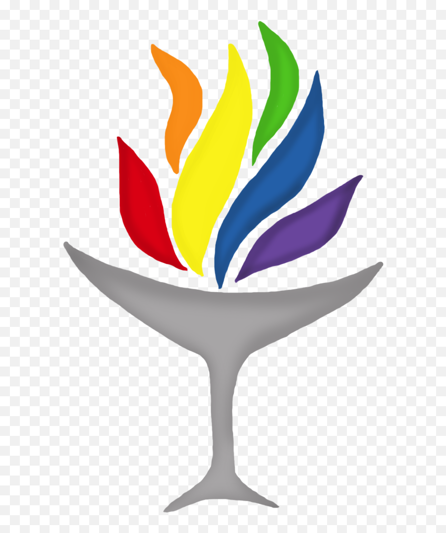 Rainbow Chalice - Flaming Chalice Png Emoji,Martini Emoji Ring
