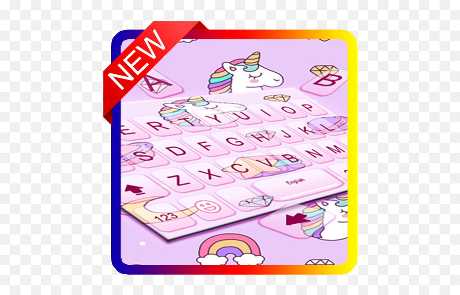Cute Pink Unicorn Keyboard Theme Apk 100 - Download Apk News Funnel Emoji,Unicorn Holographic Emojis