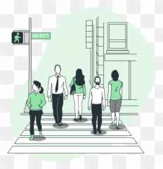 Pedestrian Crossing - Pedestrian Road Png Emoji,Emotion Empreendorismo Consciente
