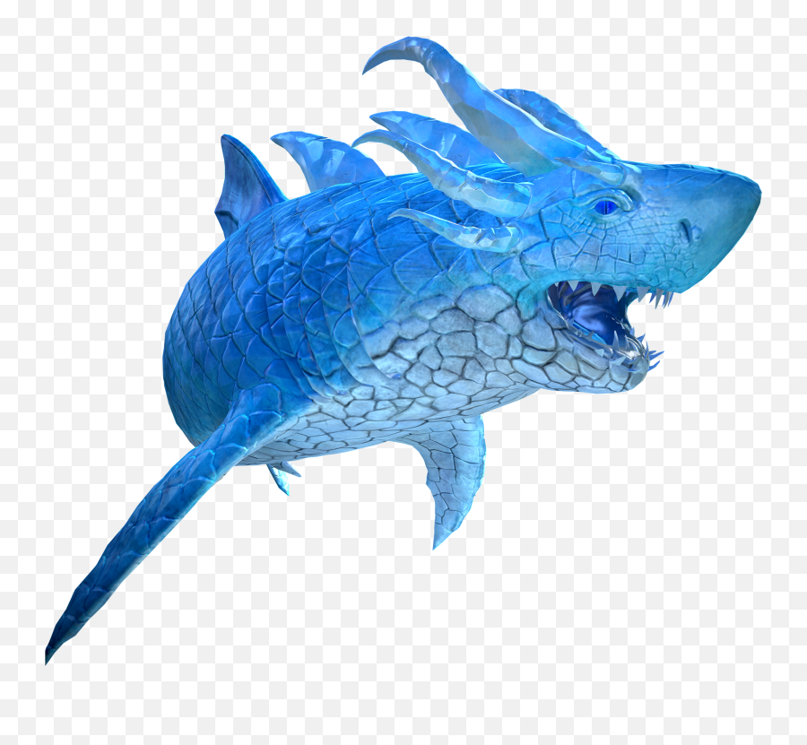 Buy Great White - Frost The Ice Dragon From Depth Emoji,Shark Emoticon Depth