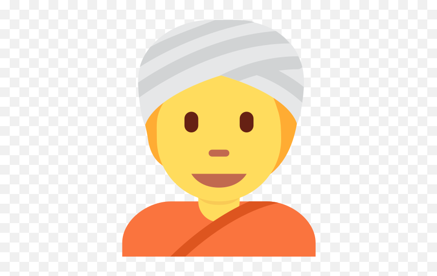 Persona Con Turbante Emoji - Happy,Cara De Puchero Emoticon