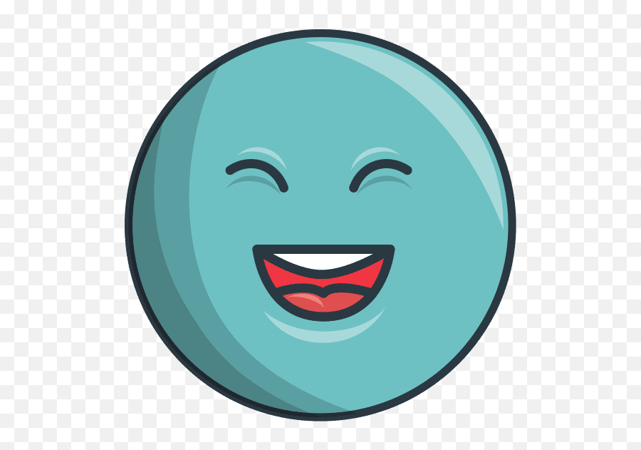 Happy Face Emoticon With Headset - Canva Happy Emoji,Squint Emoticon