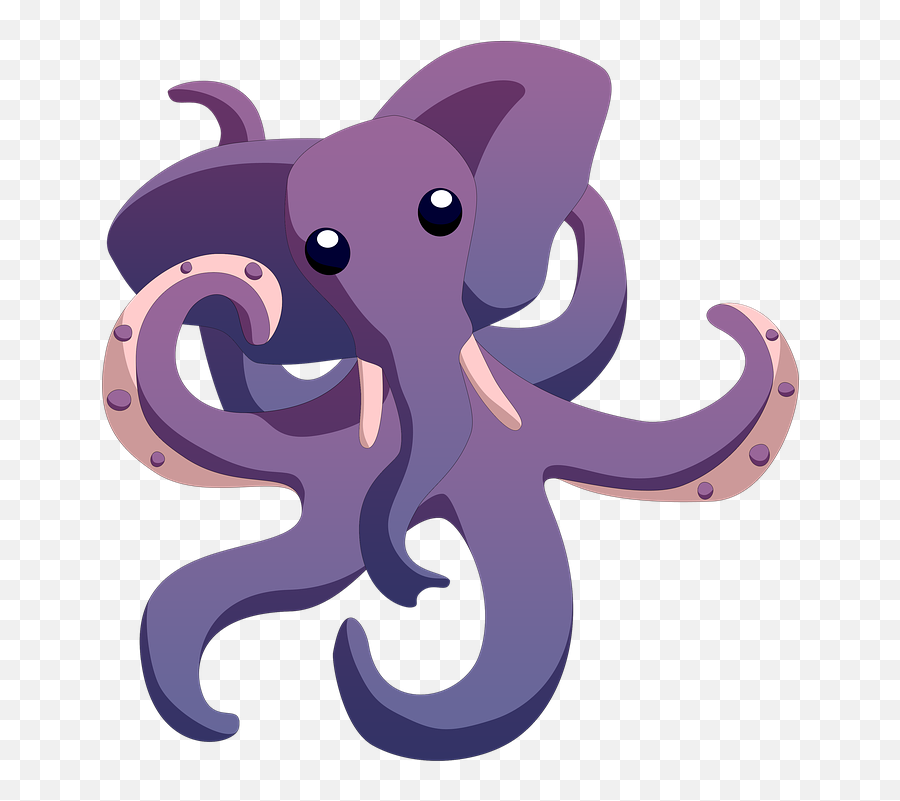 Free Photo Hybrid Octopus Mutant Animal - Elephant Octopus Cartoon Emoji,Octopus Emotions