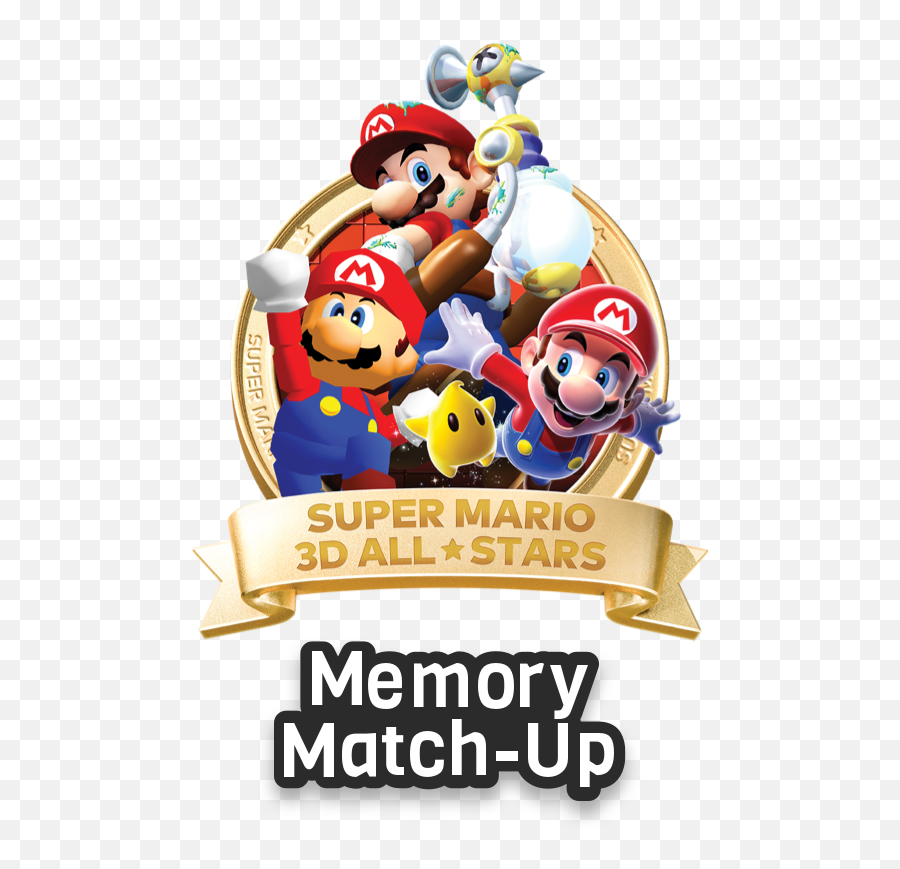 Super Mario 3d All - Stars Online Memory Matchup Play Nintendo Emoji,3d Non Descript Emotion Animation