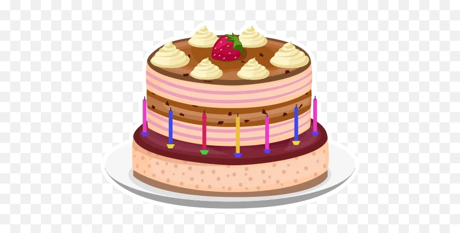 Cakes And Candle By Marcos Roy - Sticker Maker For Whatsapp Emoji,Birthday Cake Emoji 13