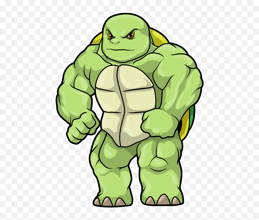 Turtle As Bodybuilder With Six Pack Puzzle Emoji,Cowboy Turtle Emoji