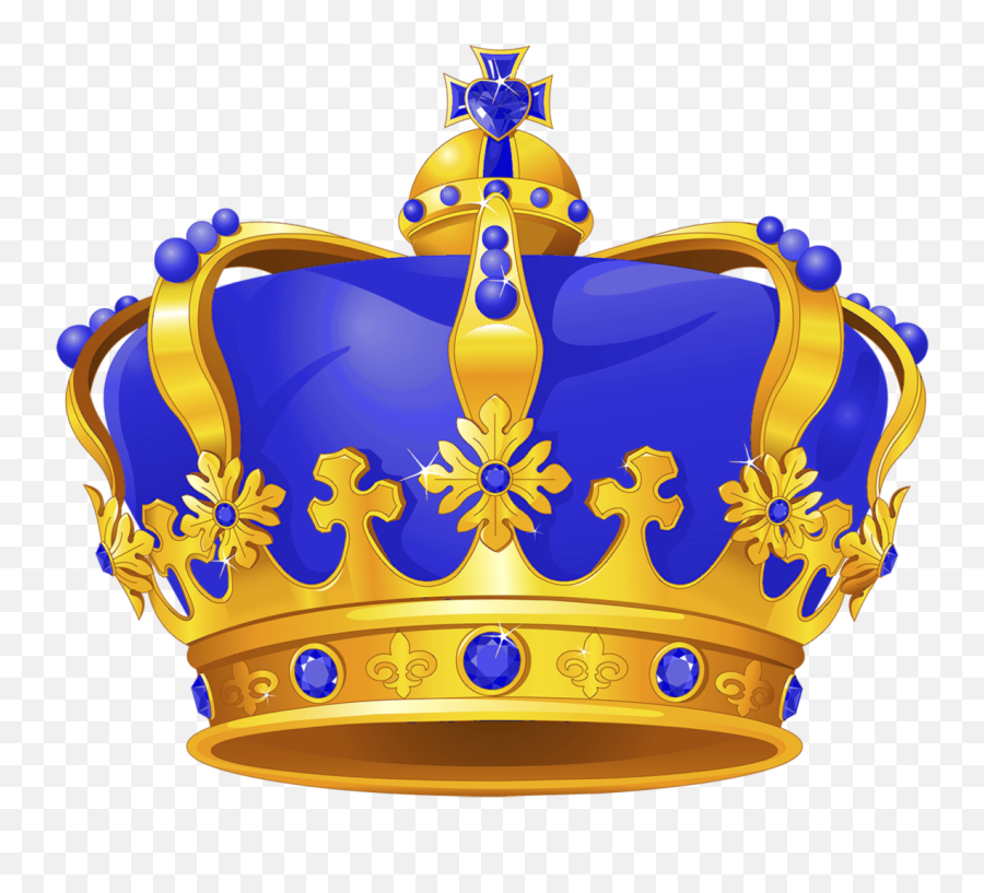 Coroa Azul Png - Coroa Azul E Dourada Blue And Gold Prince Mardi Gras Crowns Emoji,Prince Symbol Emoji