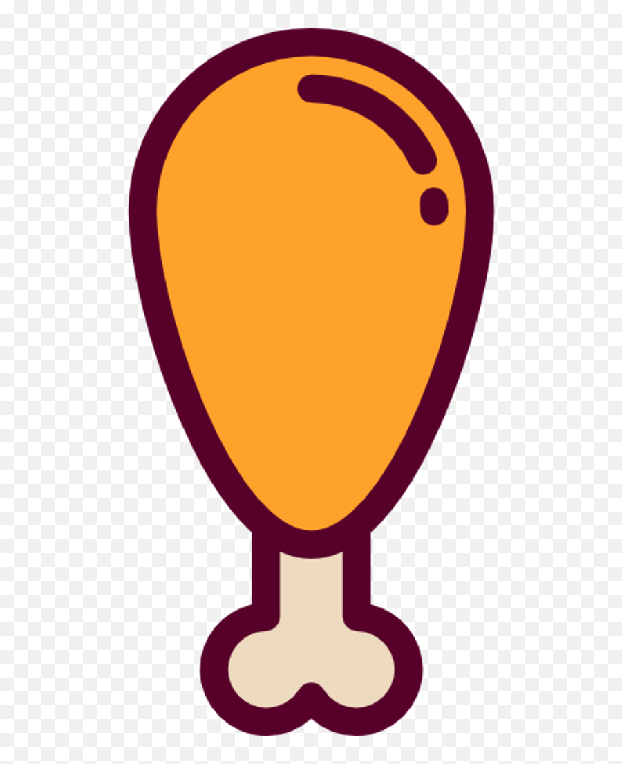 Chicken Drumstick Vector Png Png Image - Vector Chicken Icon Png Emoji,Chicken Emoji