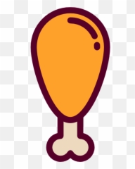 Chicken Drumstick Vector Png Png Image - Vector Chicken Icon Png Emoji,Chicken Emoji