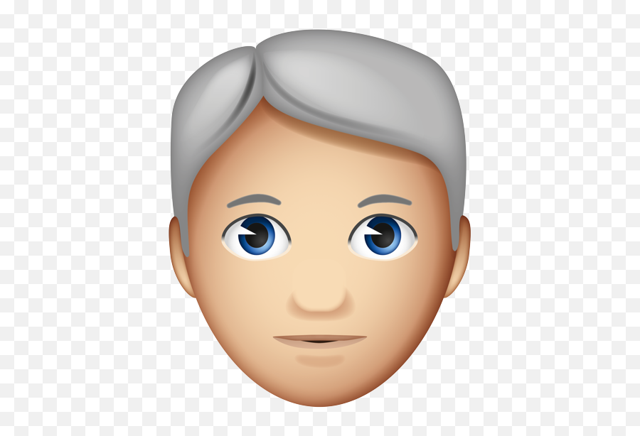Emoji - Gray Hair Grey Hair Emoji,White Man Emoji