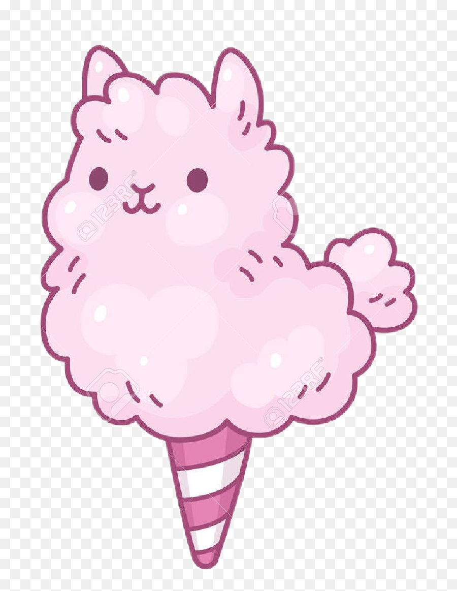 The Most Edited - Cute Llama Cotton Candy Emoji,Watamote Emoji Girl