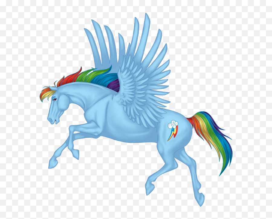 Realistic Rainbow Unicorn Drawings - Fantasy Unicorn Sky Rainbow Realistic Unicorn Drawing Emoji,Unicorn Emoji Outline