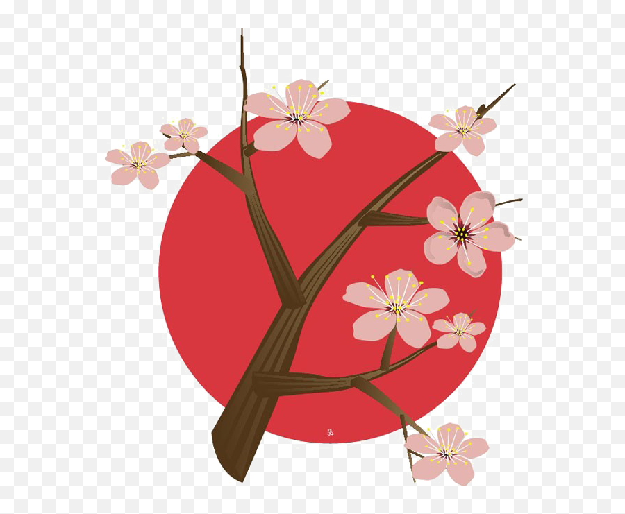 Japanese Flowers Png - Japanese Flowering Cherry Png Free Cherry Blossom Japan Clipart Emoji,Cherry Blossom Emoji