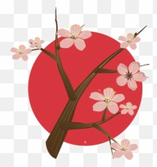 Japanese Flowers Png - Japanese Flowering Cherry Png Free Cherry Blossom Japan Clipart Emoji,Cherry Blossom Emoji