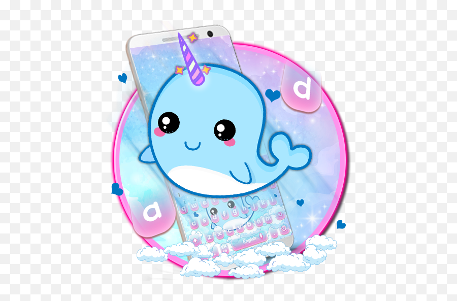 Youthful Unicorn Whale Keyboard Theme U2013 Google Emoji,Whale Emojis