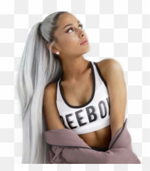 Ariana Grande Butera Reebok Sticker By Sara - Ariana Grande Gray Hair Emoji,Ariana Grande Emoji Shirt