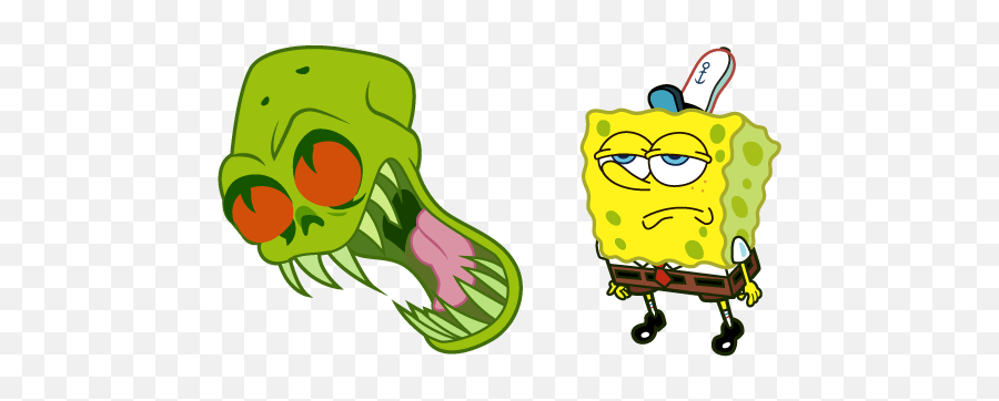 Spongebob Sees Flying Dutchman Cursor - Spongebob Squarepants Spongebob Sees The Flying Dutchman Emoji,Spongebob Squarepants Dramatic Emoticons