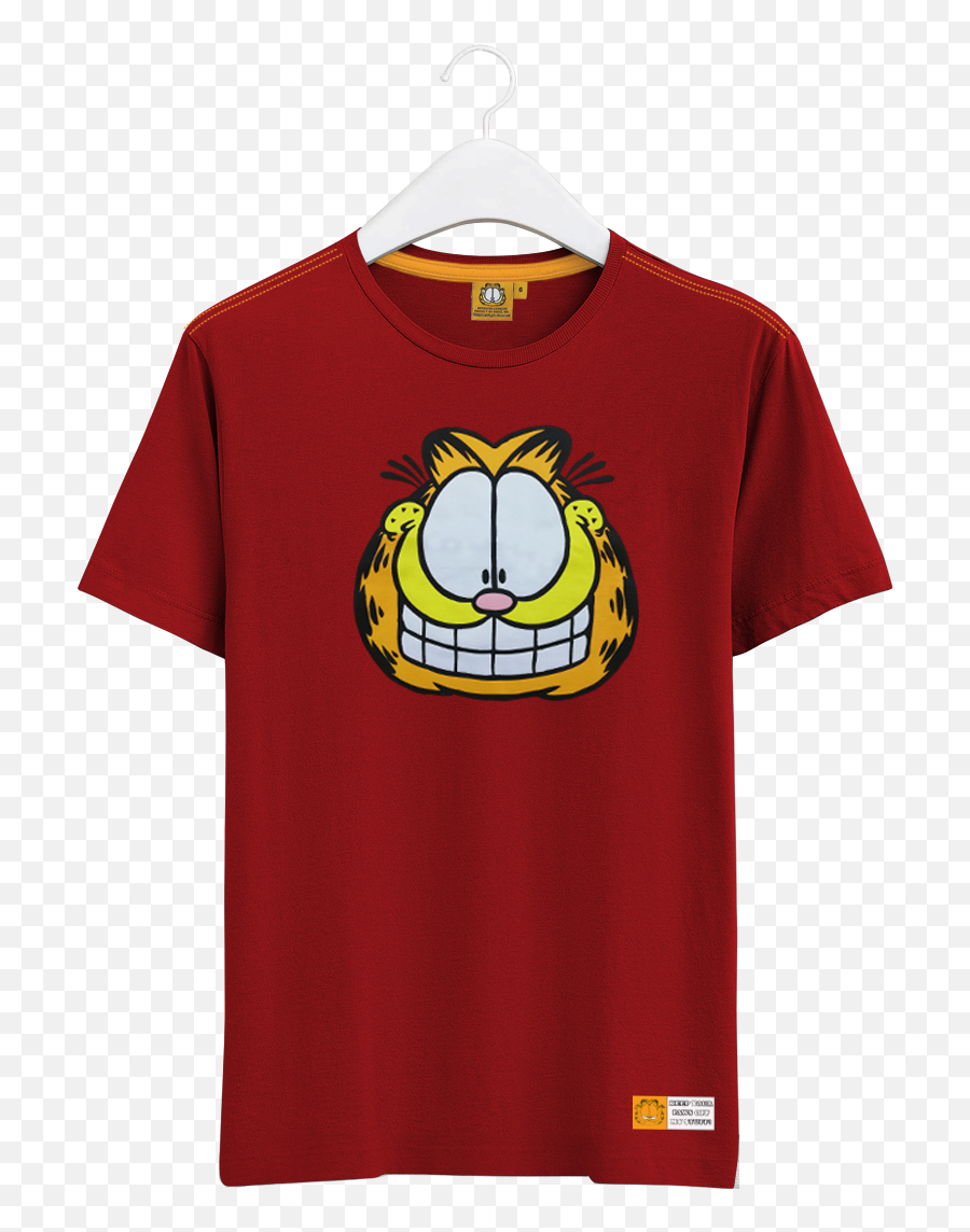 Garfield Men Graphic T - Short Sleeve Emoji,Garfiled Emoticon Plush