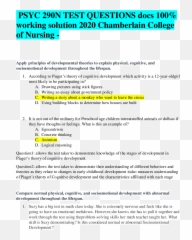 Psyc 290n Test Questions Docs 100 Working Solution 2020 - Document Emoji,Emotions For Drawing Stick Figurs