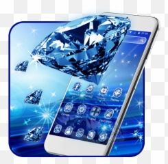 Blue Crystal Diamond 2d Theme - Technology Applications Emoji,Diamond Emoji Android