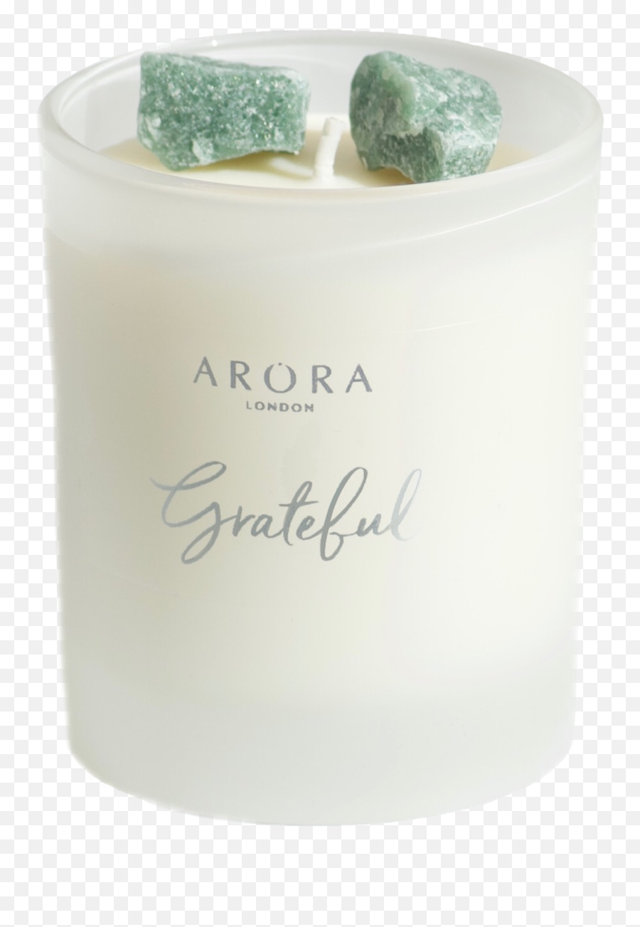 Grateful Green Aventurine Crystal - Cylinder Emoji,Emotions Revealed Candle