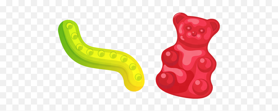 Gummy Worm And Bear In 2021 - Gummy Bear Vs Gummy Worm Emoji,Gummi Bear Emoji