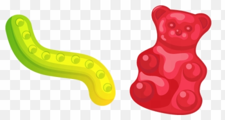 Gummy Worm And Bear In 2021 - Gummy Bear Vs Gummy Worm Emoji,Gummi Bear Emoji