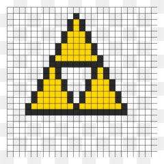 24 The Legend Of Zelda Ideas - Easy Triforce Pixel Art Emoji,Japanese Bowing Emoticons Triforce Heroes