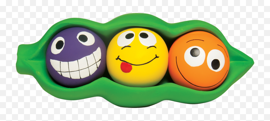 Multipet Peas - Three Peas In A Pod Dog Toy Emoji,Dehydrated Emoticon