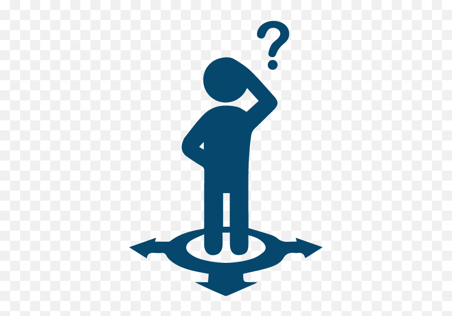 Person Icon Question Mark Clipart - Confused Icon Emoji,Question In A Circle Emoticon