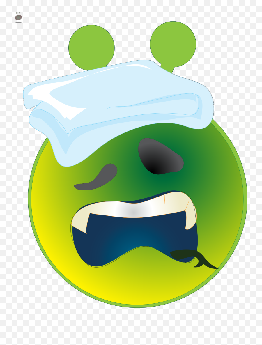 Smiley Green Alien Sick Svg Vector Smiley Green Alien Sick - Happy Emoji,Green Sick Emoticon Face