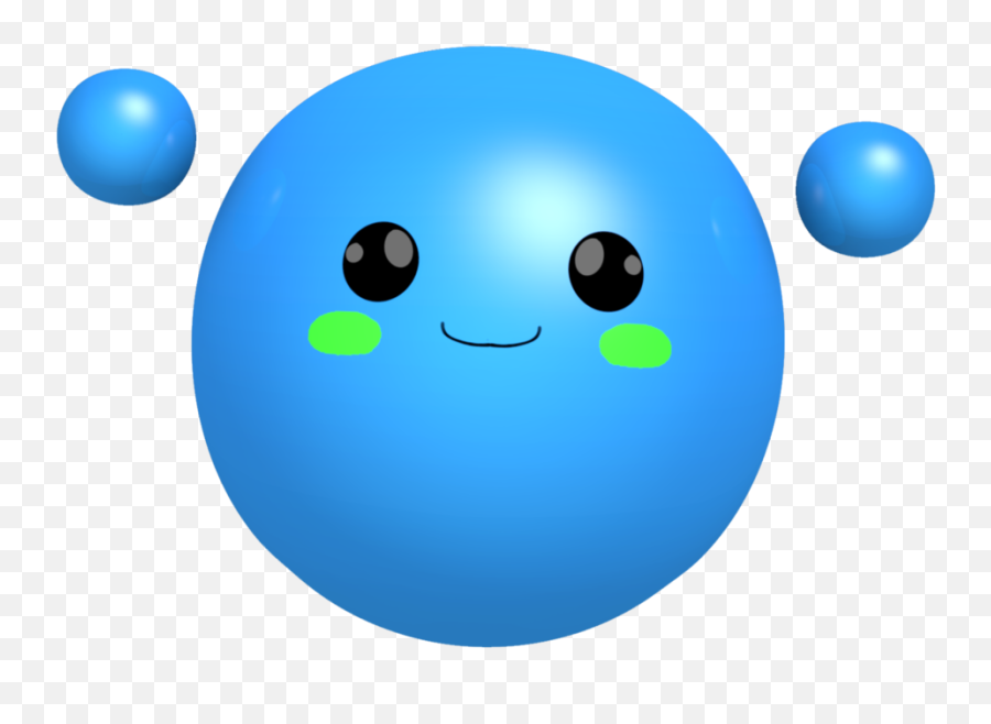 Blue Blob Emoji,Emoticon Green Blob