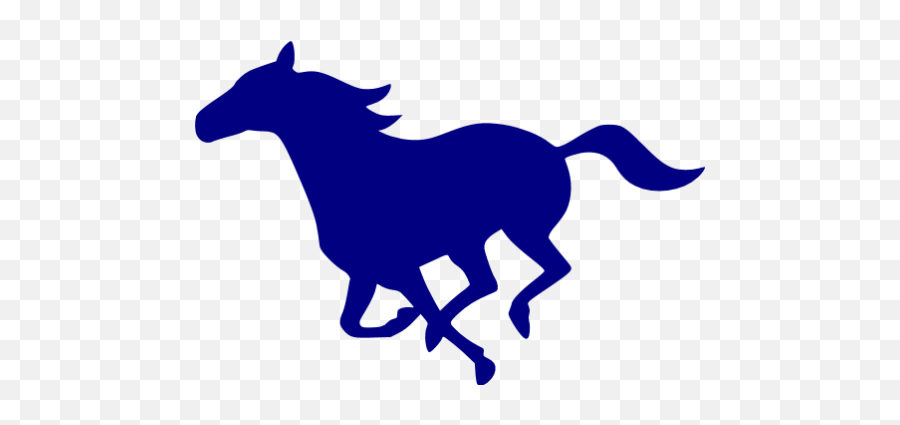 Navy Blue Horse Icon - Aesthetic Horse Icon Emoji,Mustang Pony Emoticon