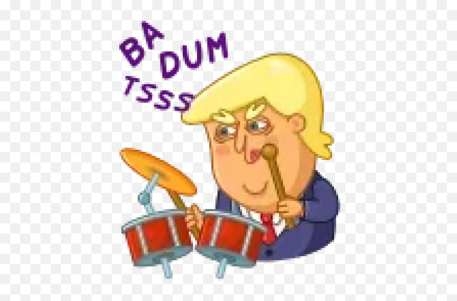 Sticker Maker - Trump Emoji,Ba Dum Dum Tss Emoticon