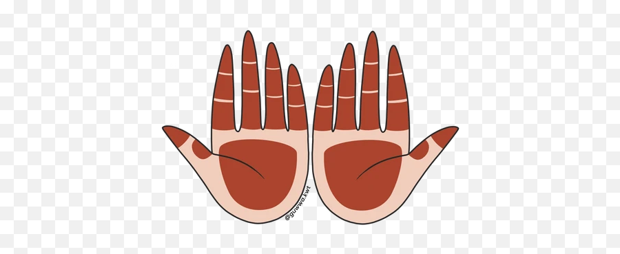 Little Girlu0027s Henna Hands Onesie Bodysuit - Teeplus Emoji,2 Palms Emoji