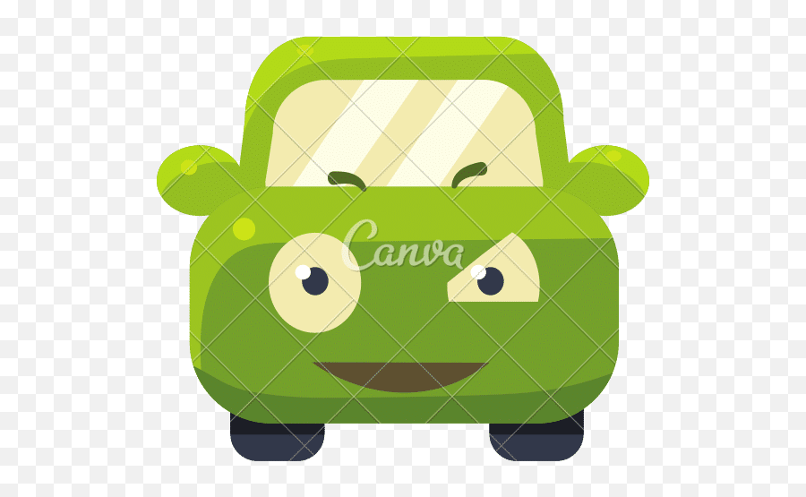 Suspicious Green Car Emoji - Canva,Car Emoji