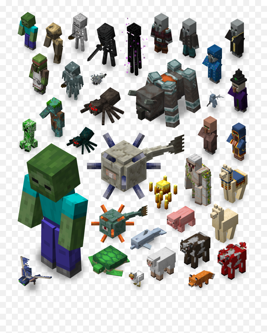 Fresh Animations V15 - Passive Mobs Update Minecraft Emoji,Enderman Holding Block Text Emoji'