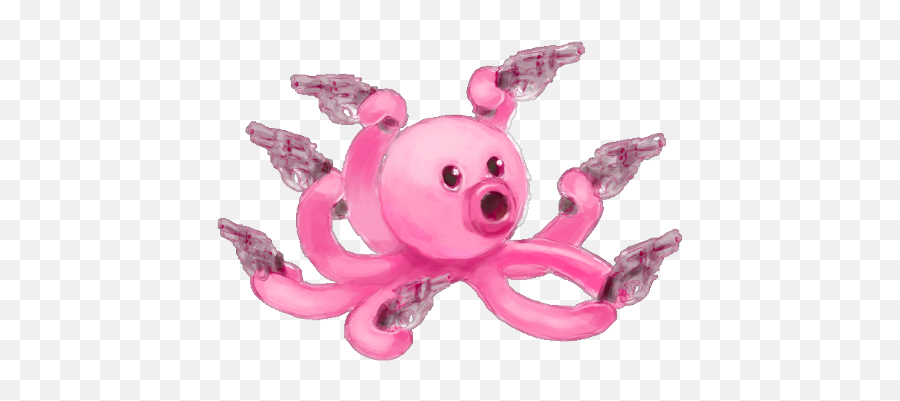 Octopus With Guns - Folly Of Man Emoji,Tentacle Emoji