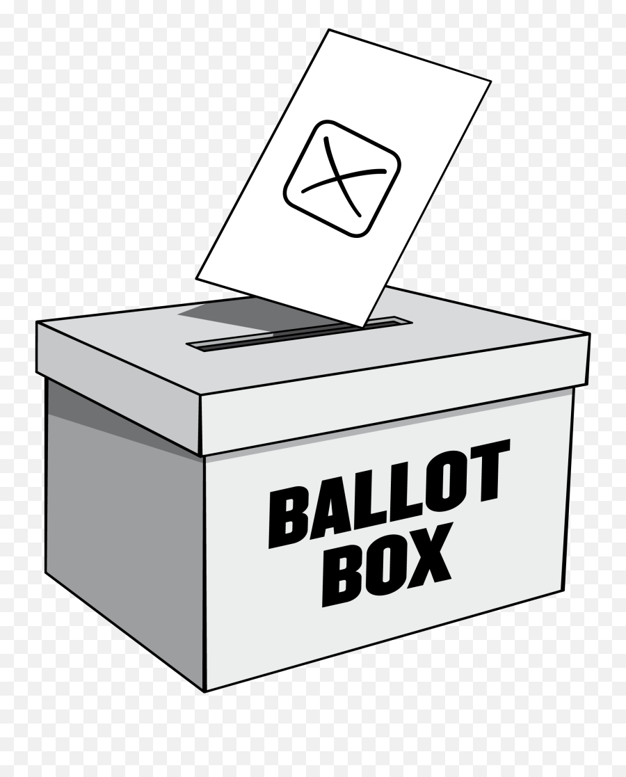 Voting Clipart Raffle Box Voting - Ballot Box Transparent Background Emoji,Voting Emoji