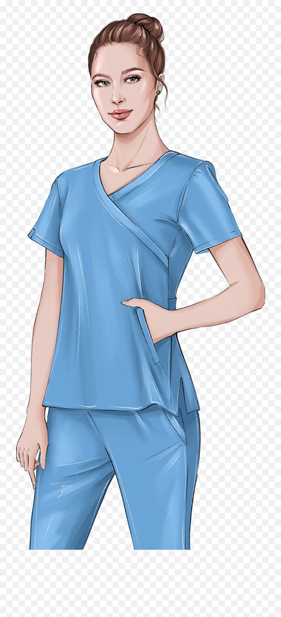 Nurse Medical Medic Doctor Sticker - Scrubs Emoji,Female Doctor Emoji